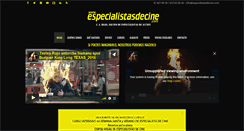 Desktop Screenshot of especialistasdecine.com